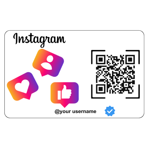 Instagram NFC Smart Card (Landscape)