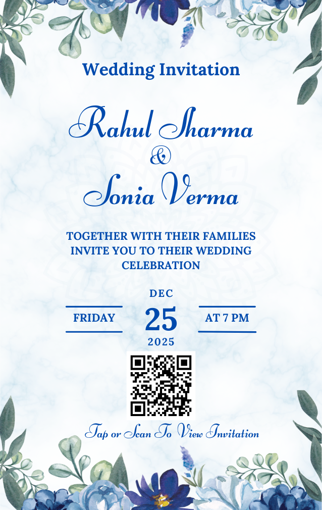 Wedding Invitation Card ( NFC Powered )